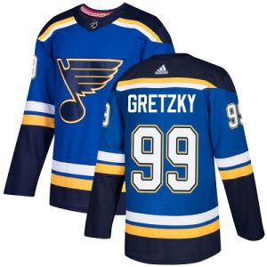 Herren St. Louis Blues Eishockey Trikot Wayne Gretzky #99 Authentic Königsblau Heim